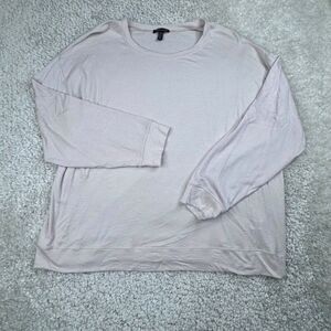 Eileen Fisher Tencel Soft Stretch Pullover Sweatshirt Lilac